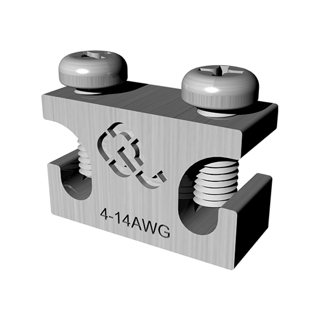 Conector Cl conector para aterrizar bandeja tipo malla o cablofil cables (14-4) AWG ...