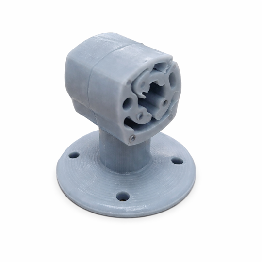 SOPORTE PLASTICO (NYLON) para fijación de alambrón (conductor) 8-10 mm a pared o muro (dos en uno)
