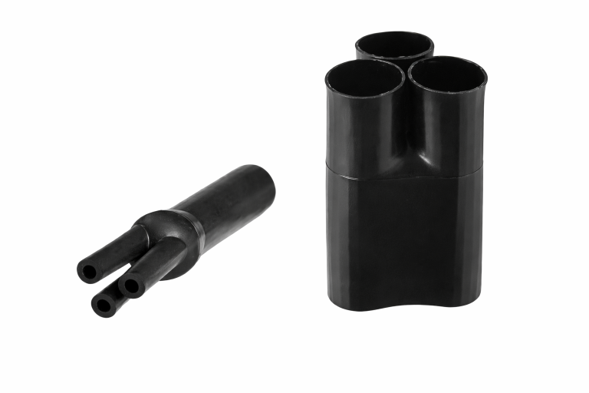 BOTA TERMOENCOGIBLE o TERMOCONTRACTIL CUERPO PARA TUBO DE 4" (3 SALIDAS)