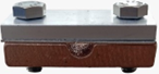 CONECTOR BIMETALICO DELEC PLATINA ALUMINIO (hasta 30 mm) - CABLE COBRE (8-10 mm)