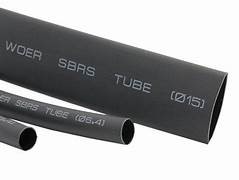 FUNDA TERMOENCOGIBLE NEGRA 3" (15 KV) CON ADHESIVO PARED DUAL (3:1) NEGRO APLASTADA 12.8 cms
