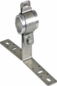 SOPORTE DE FIJACION A PARED EN ACERO INOX PARA TUBO 1 1/2" hasta 2"