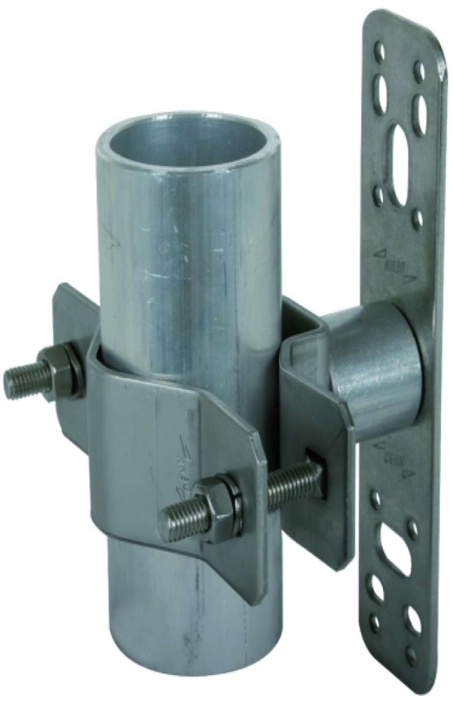 SOPORTE SENCILLO PARA FIJAR TUBOS DE 1 1/2" hasta 2" A PARED (ACERO INOX)