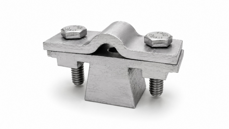 SOPORTE PARA ALAMBRON O PLATINA (8-10) -30 mm METALICO (ALUMINIO) USO CON CHAZO O PERNO EXPANSION